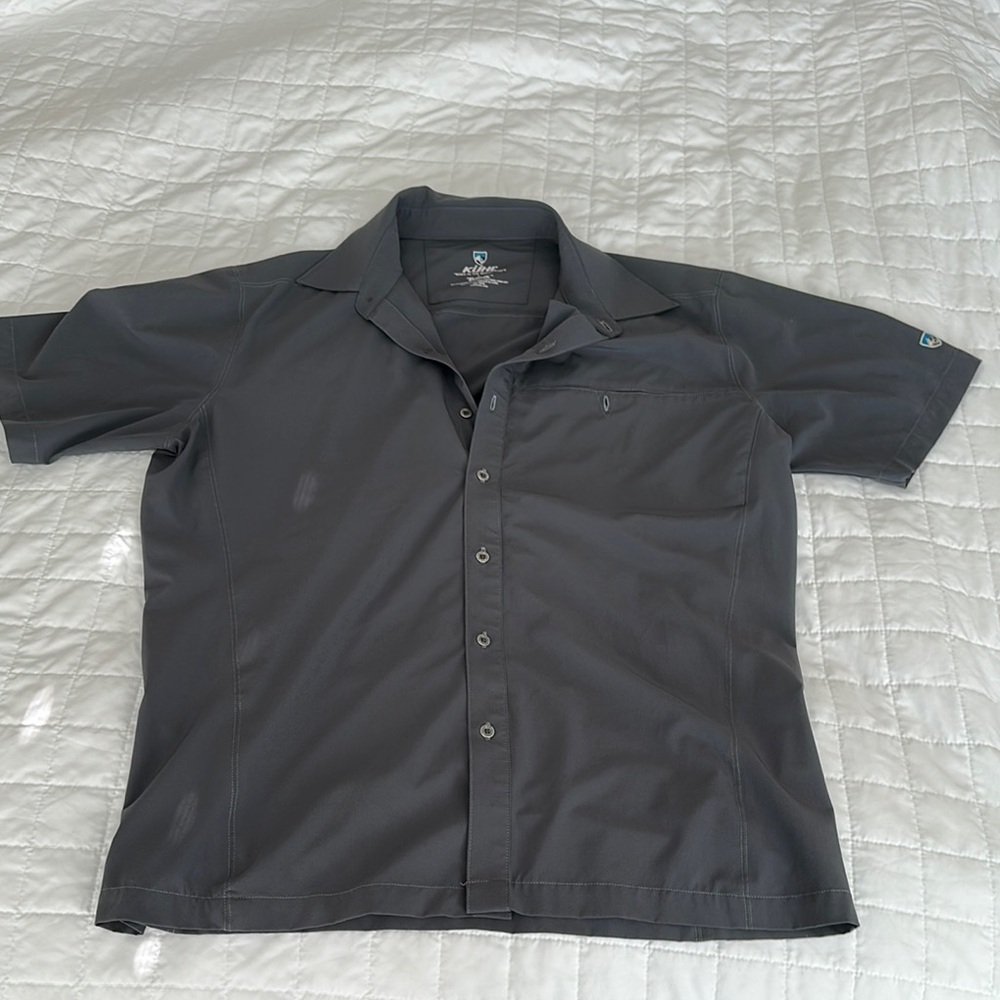Kuhl Gray Casual Button Down Shirt